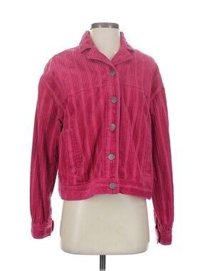 Cabi Pink Corduroy Button-Up Jacket